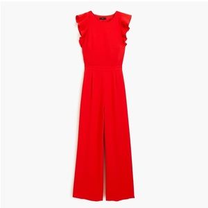 J.Crew 365 Crepe Red Jumpsuit Sz. 12 NWOT